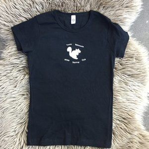 American Apparel TO squirrel black cotton tee - size M
